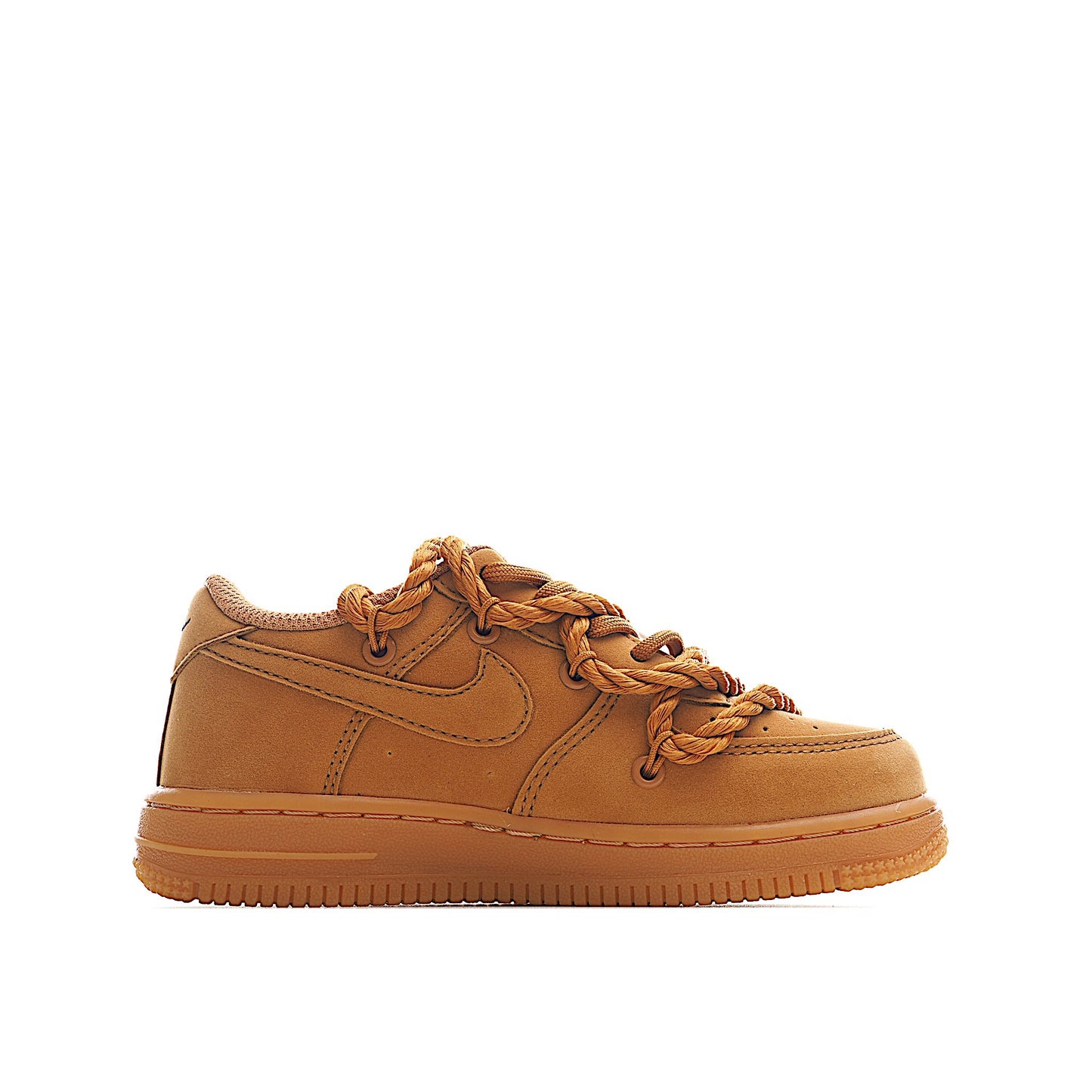 Kids Nike Air Force One Winter Flax Double Laces