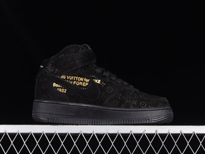 Air Force One High  X Louis Vuitton Black-Gold