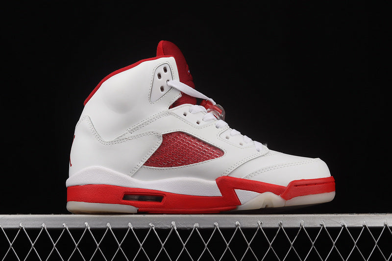 Air Jordan Retro 5 GS White/Gym Red