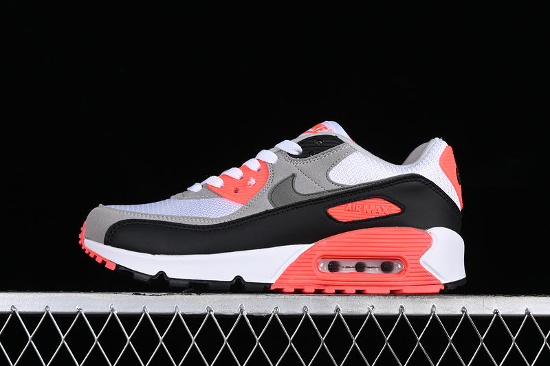 Air Max 90 White/Black-Punch Red