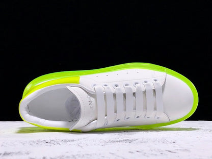 Alexander McQueen Sole Clear White-Neon Green