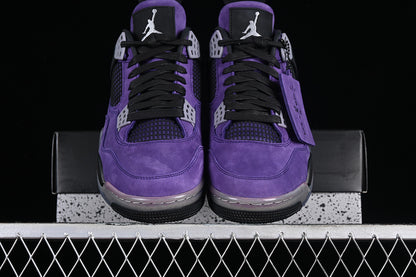 Air Jordan Retro 4 X Travis Scott Purple Family & Friends