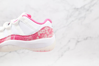 Air Jordan Retro 11 Low Pink Snakeskin/White-Watermelon