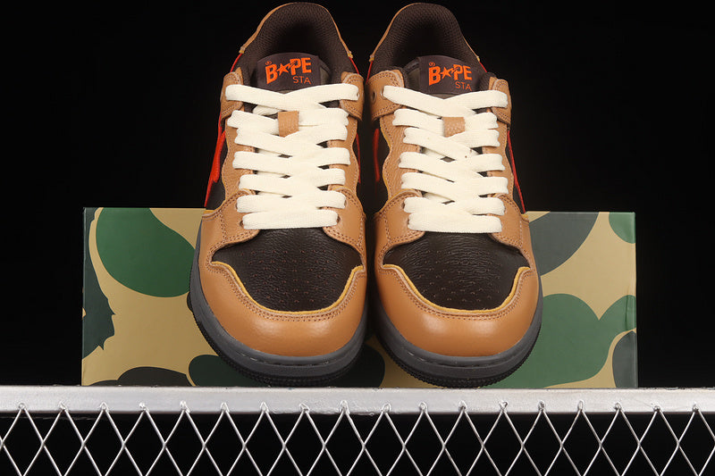 A BATHING APE® Sk8 Court Sta 'Brown Orange'