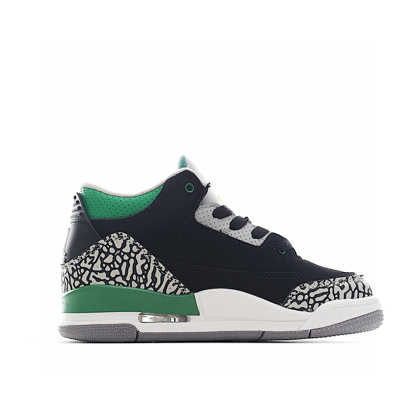 Kids Air Jordan Retro 3 'Black Pint Green'