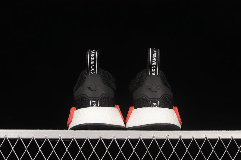 Adidas NMD R1 Core Black/White/Blue-Red