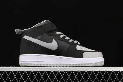 Air Force One Mid 07 Shadow Grey/Black-White