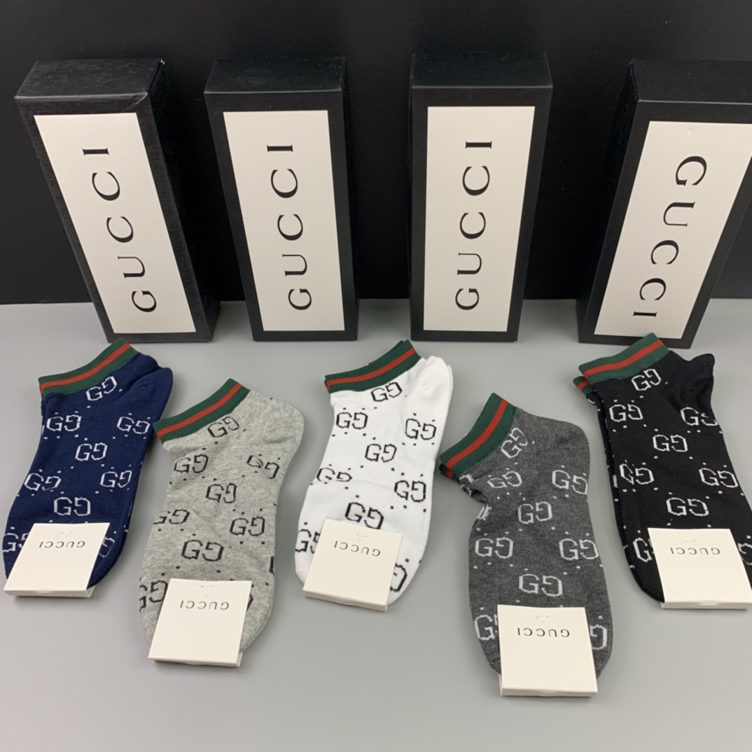 Gucci Low Socks 5 Pack