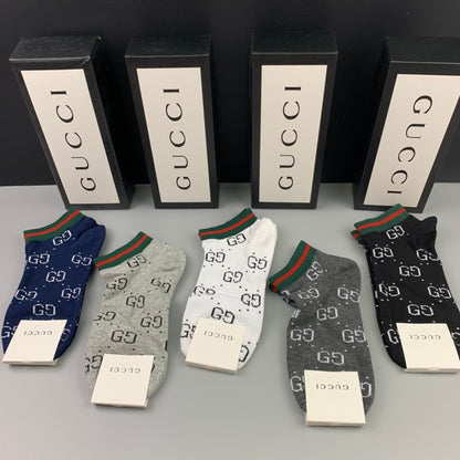 Gucci Low Socks 5 Pack