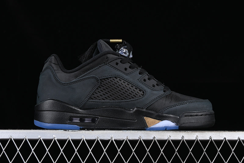 Air Jordan Retro 5 Low Wings Black/Gold-Blue