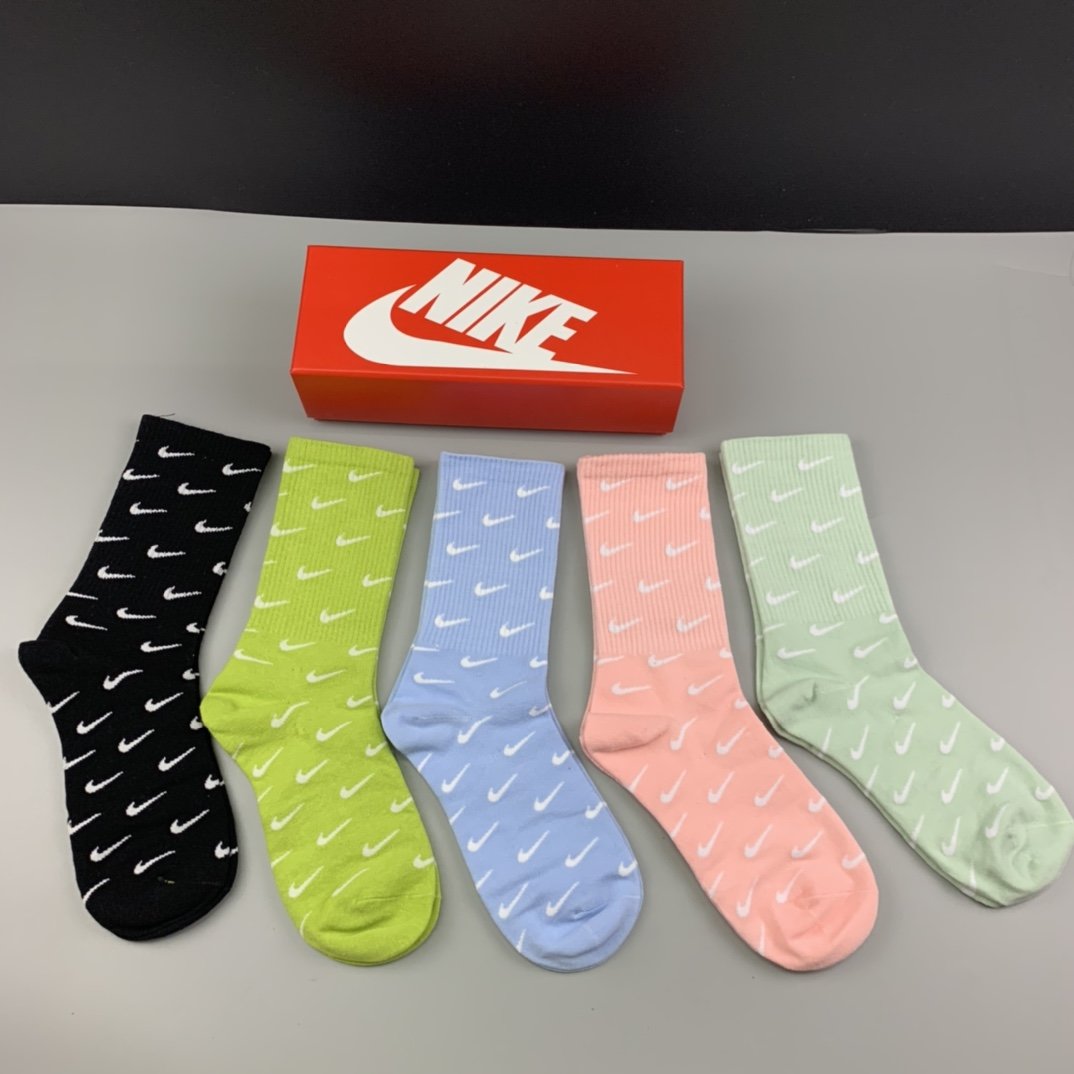 Nike Socks 5 Pack Soft Color