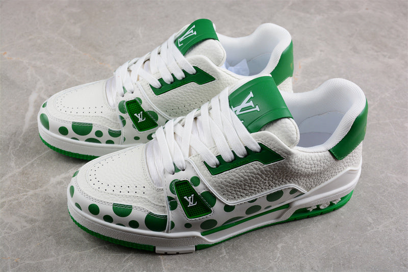 Louis Vuitton X Trainer Yayoi Kusama Green White