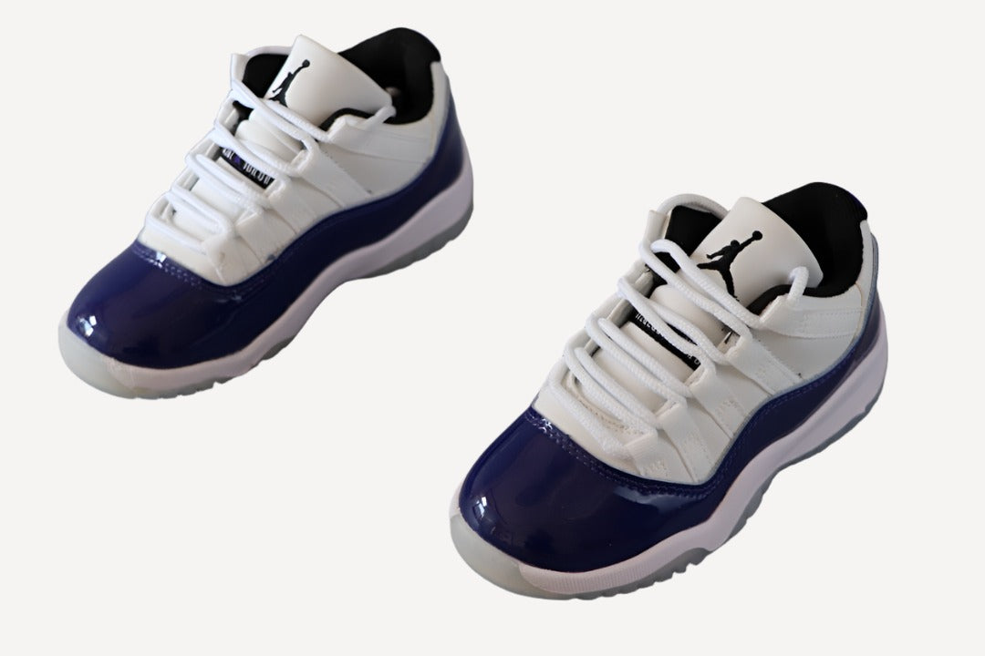 Kids Air Jordan Retro 11 Low 'White Concord' (PS)