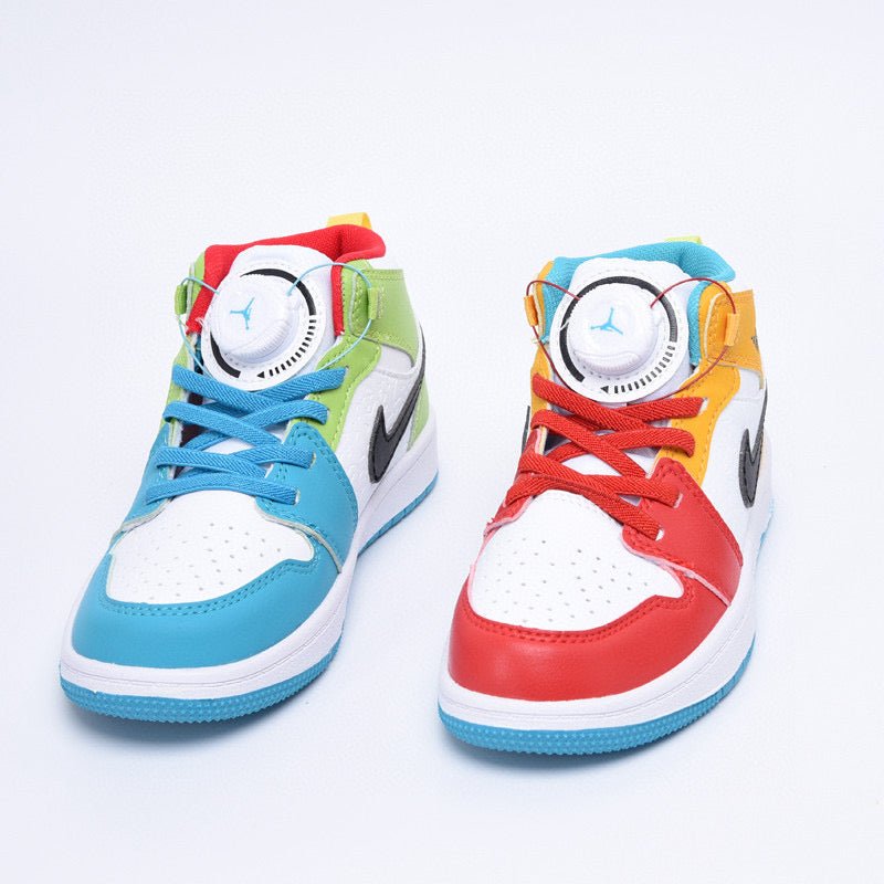 Kids Air Jordan 1 High  'White Yellow Red'