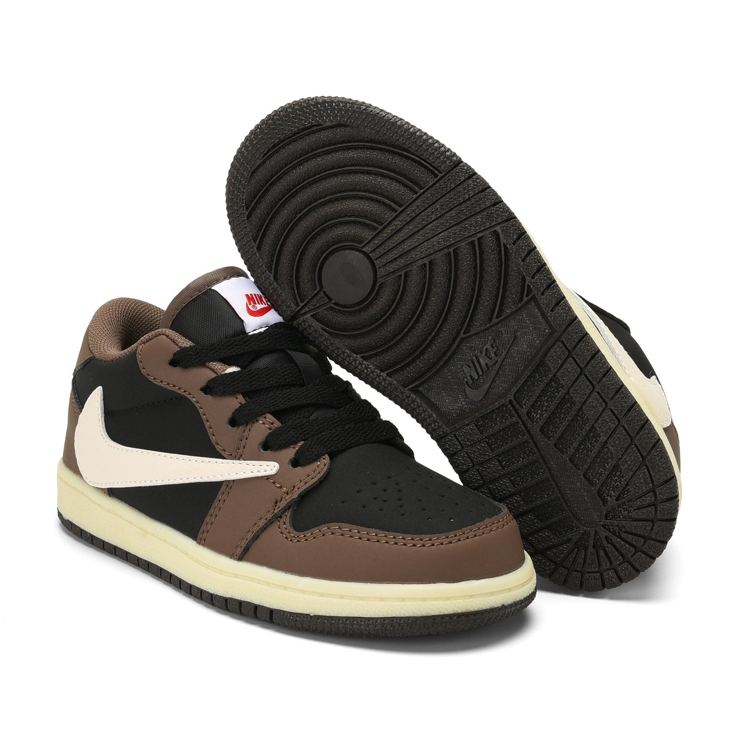 Kids Air Jordan 1 Low X Travis Scott 'Mocha'