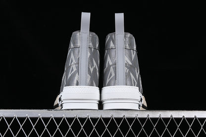 Dior B23 High Top Bee Embroidery Grey