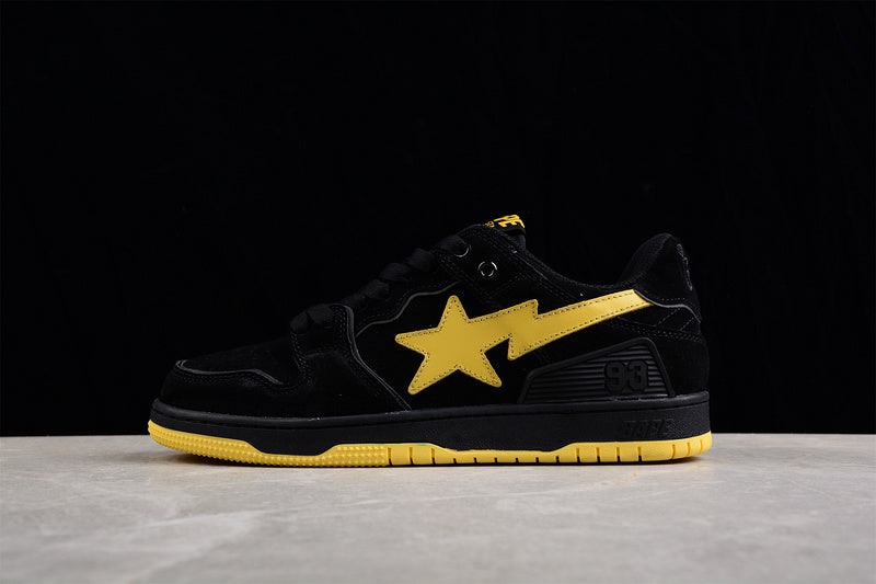 BATHING APE®  Sk8 Sta 'Black Electric Yellow'