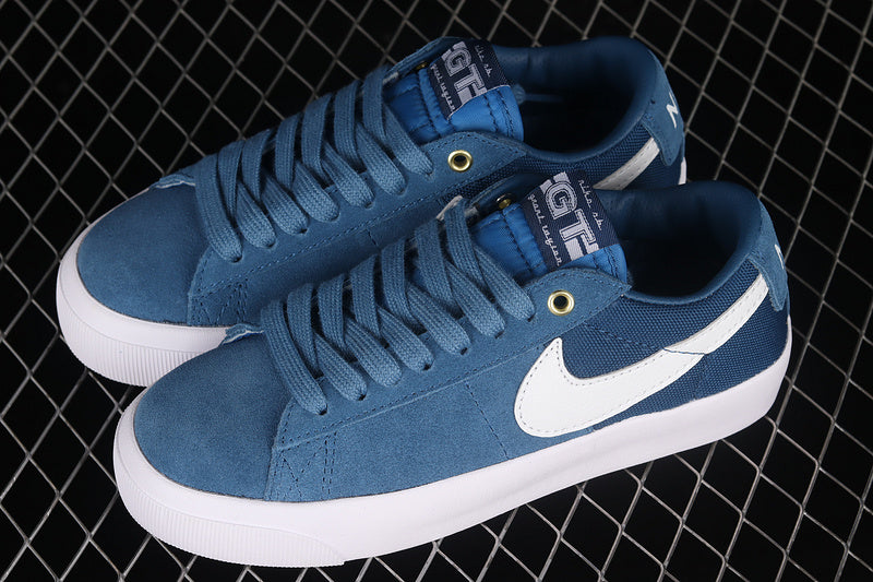 NK Blazer Low Zoom Pro GT SB Court Blue/Gum White