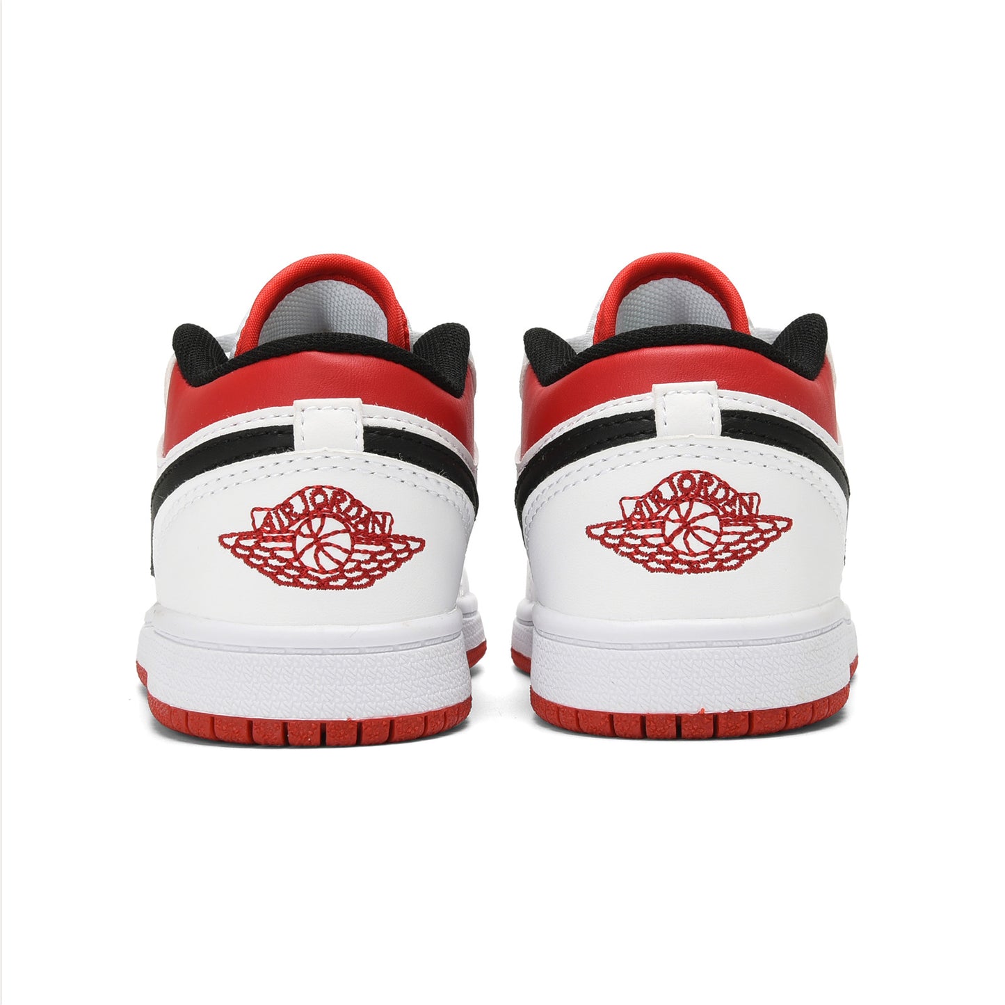 Kids Air Jordan 1 Low 'White Black University Red'