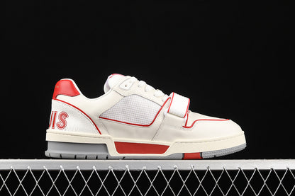 Louis Vuitton Trainer Low 'White Red Mesh'