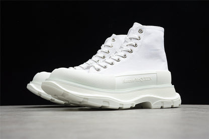 Alexander McQueen Tread Slick High Lace Up White