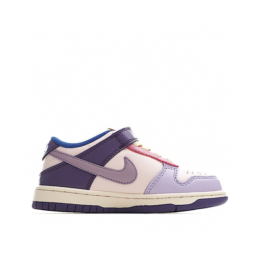 Kids Nike Dunk Low Purple Multi-Color