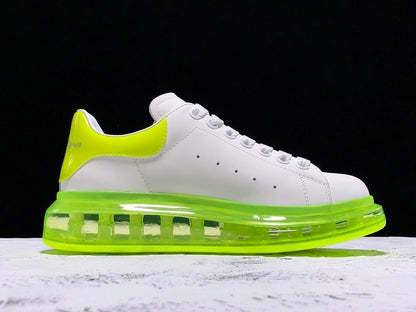 Alexander McQueen Sole Clear White-Neon Green