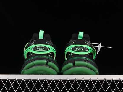 Balenciaga Track Black-Neon Green Clear