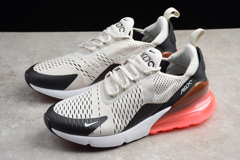 Air Max 270 Light Bone/White/Black-Hot Punch