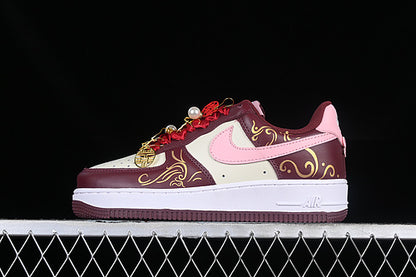 Air Force One Low  Wedding Sail/Night Maroon/Medium Soft Pink