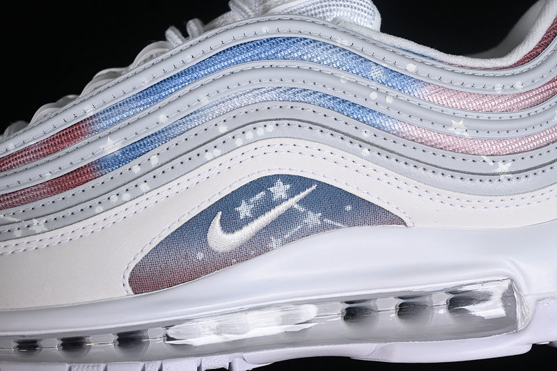 Air Max 97 White/Wolf Grey/Red-Blue