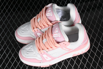 Louis Vuitton Trainer Pink Rose-White