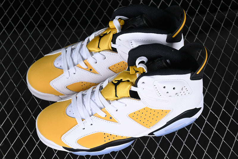 Air Jordan Retro 6 Yellow Ochre White/Black-Gold