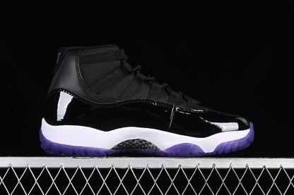 Air Jordan Retro 11 Black/White-Purple