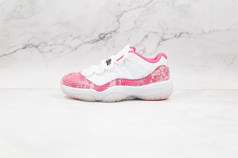 Air Jordan Retro 11 Low Pink Snakeskin/White-Watermelon