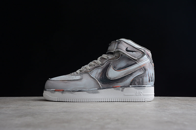 Air Force One High WB Grey/White/Black