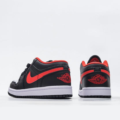 Kids Air Jordan 1 Low 'Black Red'