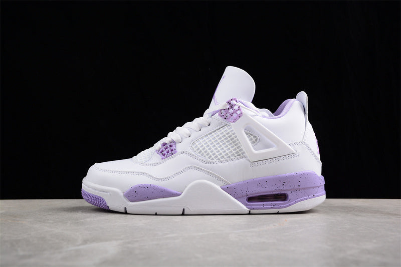 Air Jordan Retro 4 GS Cacao Wow White-Pink