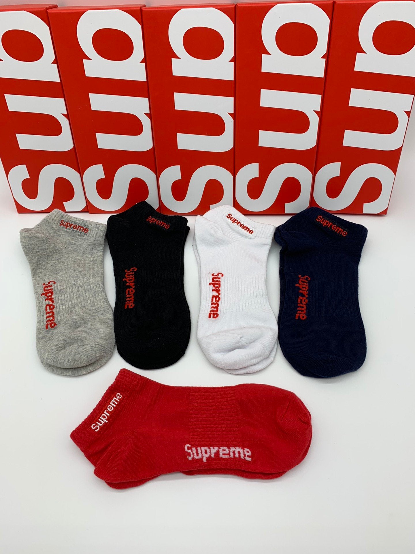 Supreme Low Socks 5 Pack