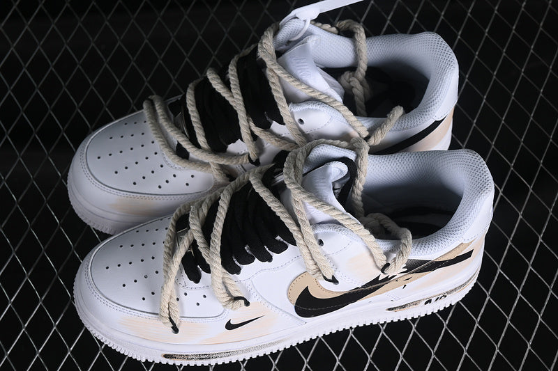 Air Force One Low 07 White/Black-Brown