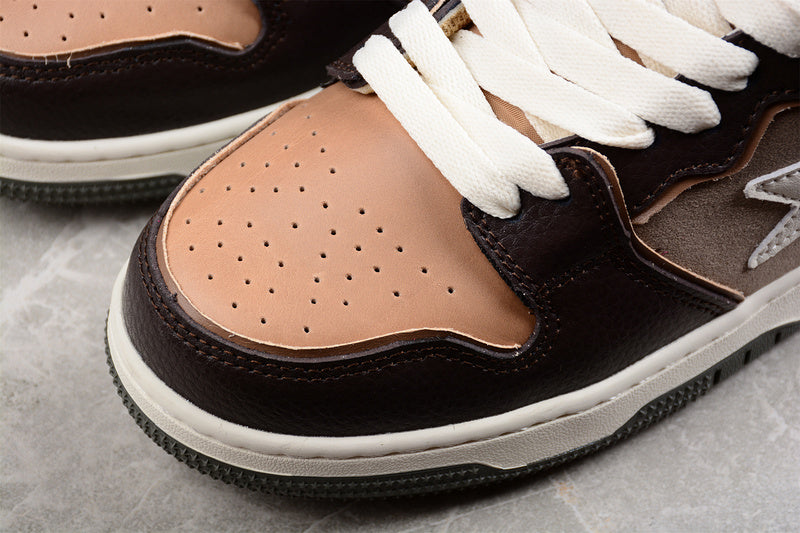 A BATHING APE® Sk8 Sta Cream Brown