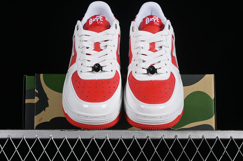 BAPE Bapesta #6 'Patent Leather Pack - Red'