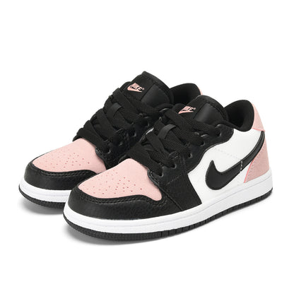 Kids Air Jordan 1 Low 'Black White Light Pink'