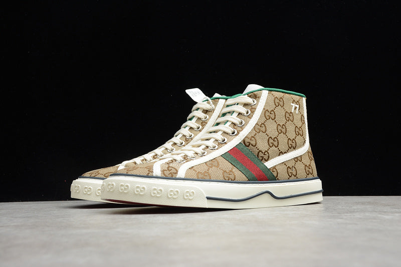 Gucci Tennis 1977 High Top Light Brown