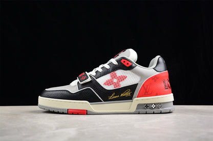 Louis Vuitton Trainer Low 'White Black Red White Mesh'