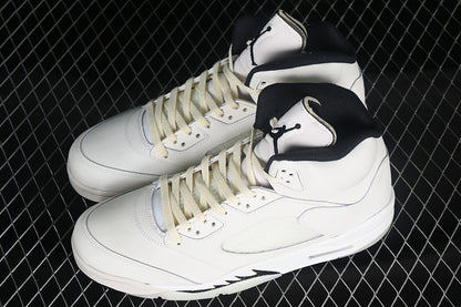 Air Jordan Retro 5 Sail White/Light Coconut/Black