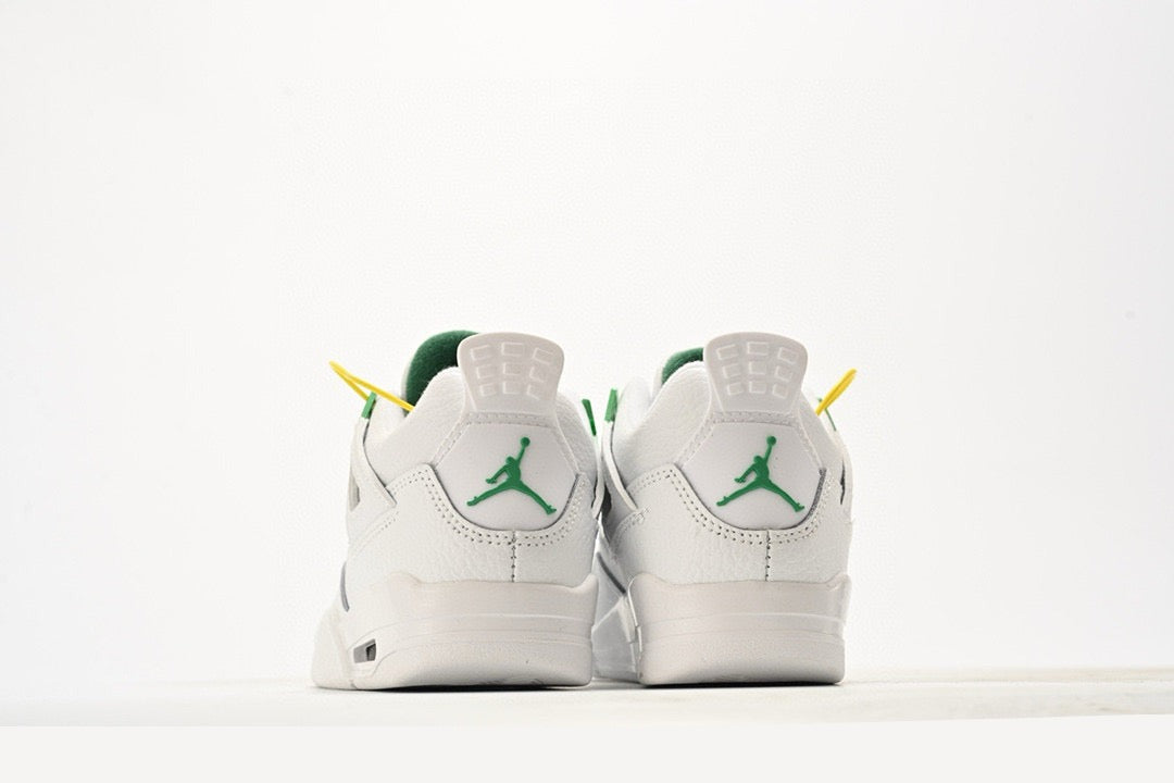 Kids Air Jordan Retro 4 'Metallic Green'