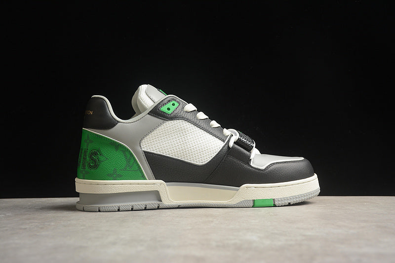 Louis Vuitton Trainer Low 'White Black Green White Mesh'