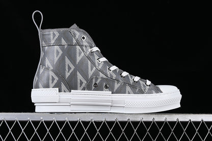 Dior B23 High Top Bee Embroidery Grey