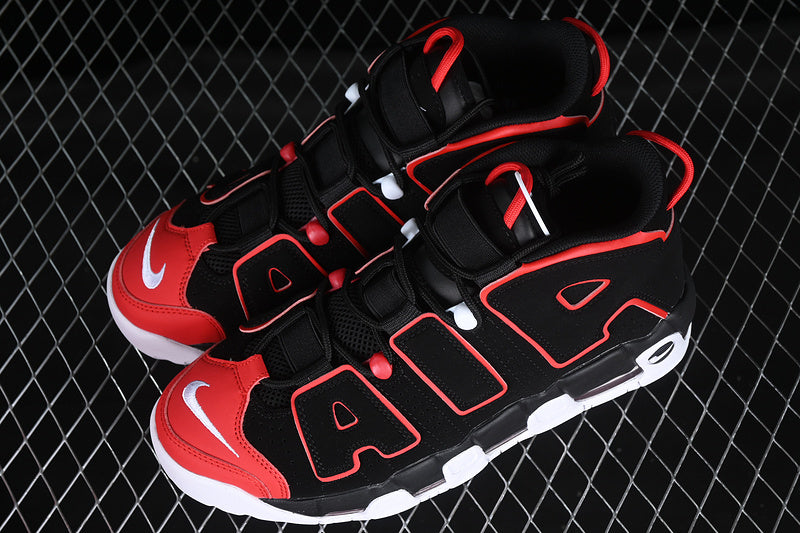 Air More Uptempo 96 Red Toe Black/University Red-White